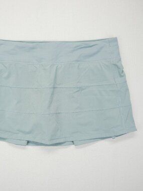 Lululemon Pace Rival Skirt Womens 12 Light Blue Tennis Pickleball Running